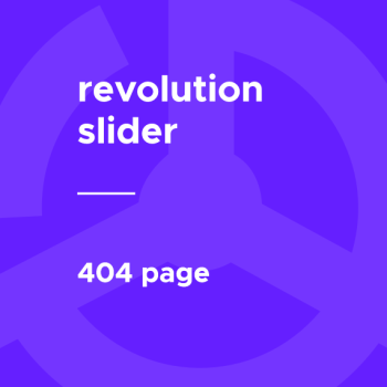 Slider Revolution 404 Page