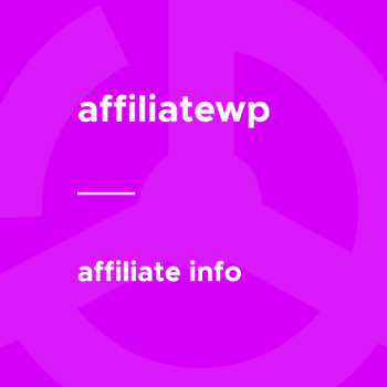AffiliateWP - Affiliate Info