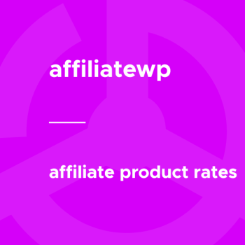 AffiliateWP - Affiliate Product Rates