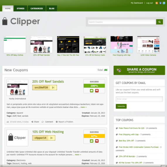 app themes - clipper