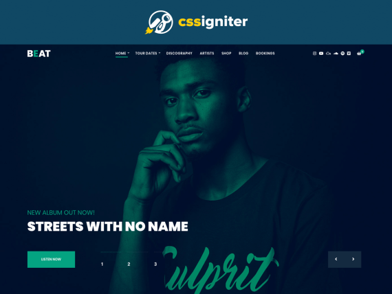 CSS Igniter Beat WordPress Theme