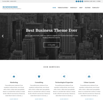 CSS Igniter Business3ree Business / Portfolio WordPress Theme