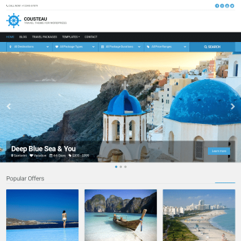CSS Igniter Cousteau Travel WordPress Theme