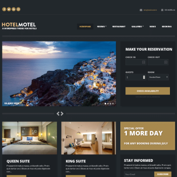 CSS Igniter HotelMotel Hotel WordPress Theme