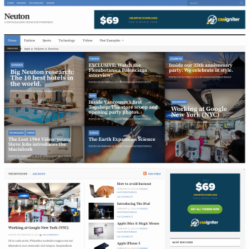 CSS Igniter Neuton News WordPress Theme