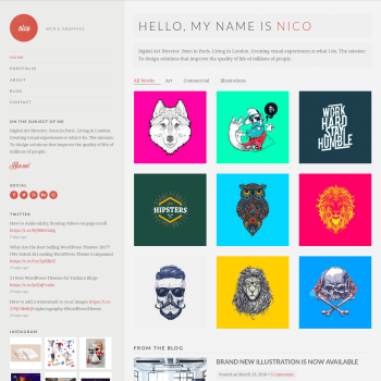 CSS Igniter Nico Portfolio WordPress Theme