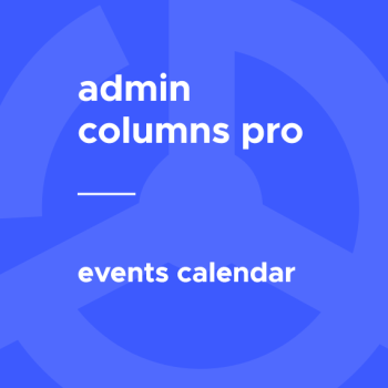 Admin Columns Pro - Events Calendar