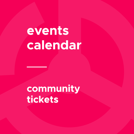 Modern Tribe The Events Calendar Community Tickets