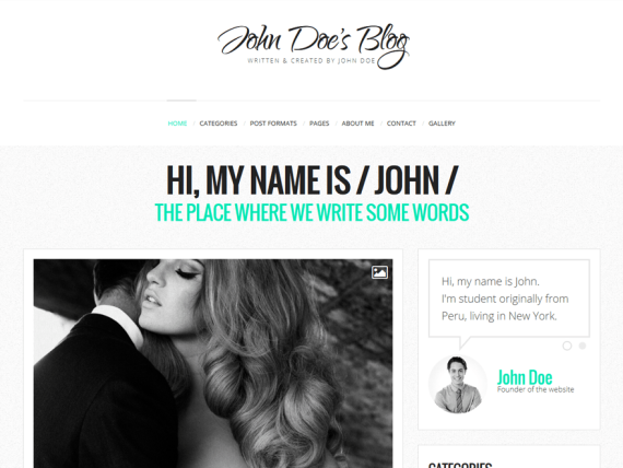 john-does-blog theme