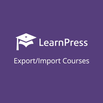 LearnPress - Export/Import Courses