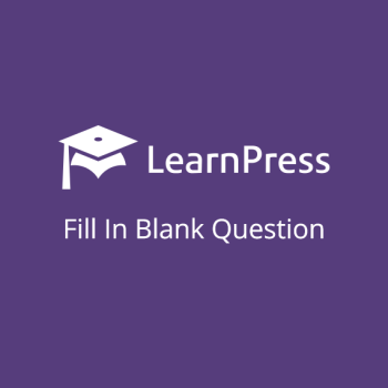 LearnPress - Fill In Blank Question