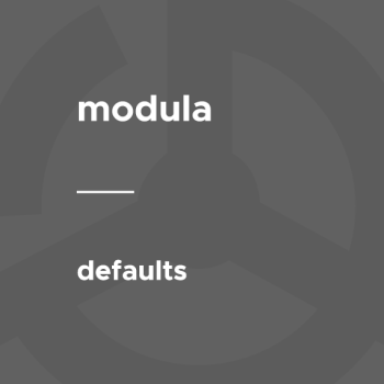 Modula - Defaults