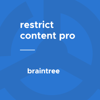 Restrict Content Pro - Braintree Gateway