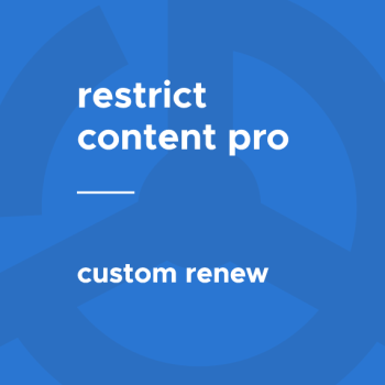 Restrict Content Pro - Custom Renew