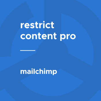 Restrict Content Pro - MailChimp Pro