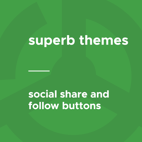 superb themes Superb Social Share and Follow Buttons
