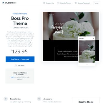 StudioPress Boss Pro WordPress Theme