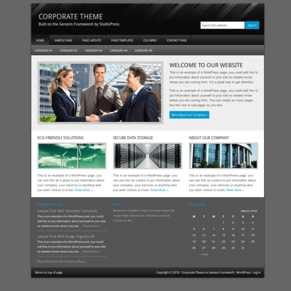 StudioPress Corporate WordPress Theme