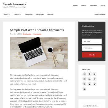 StudioPress Genesis WordPress Theme Framework