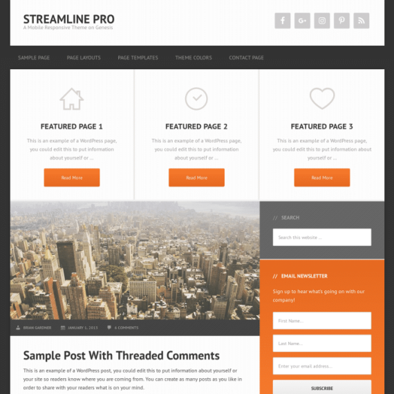 StudioPress Streamline Pro Genesis WordPress Theme