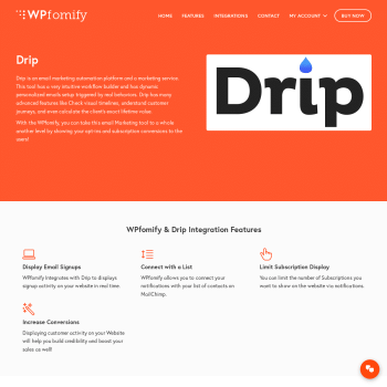 WPFomify Drip Add-On