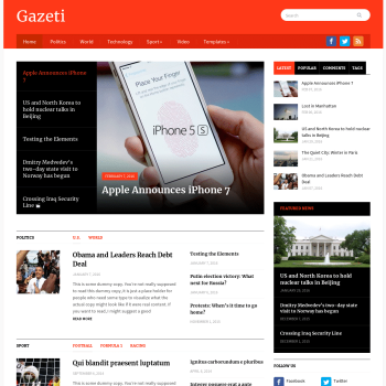 WPZoom Gazeti WordPress Theme