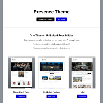 WPZoom Presence WordPress Theme