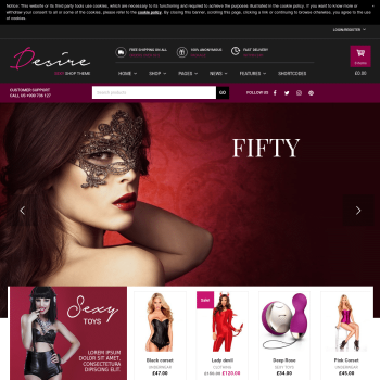 YITH Desire Sexy Shop WordPress Theme